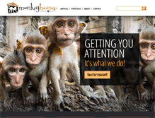 Tablet Screenshot of monkeyhousemarketing.com
